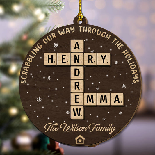 The Best Part Of Christmas - Personalized Custom Freeshape 2-Layered Wood Ornament