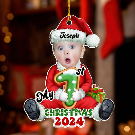 Santa Baby Christmas - Personalized Custom Acrylic Ornament