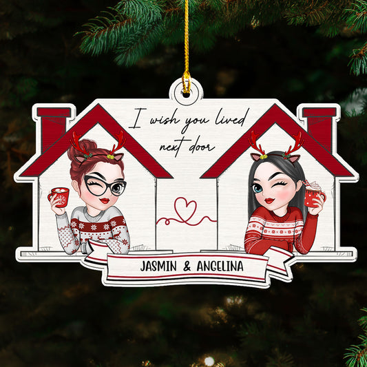 I Wish We Lived Closer - Personalized Custom Acrylic Ornament