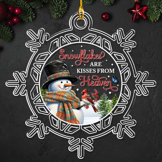 Snowflakes Kisses From Heaven - Acrylic Ornament