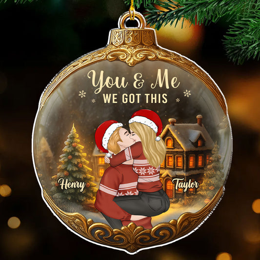 Winter Wonderland And Love - Personalized Custom Acrylic Ornament