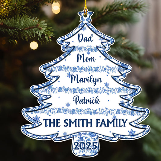 Christmas Tree Of Love - Personalized Custom Acrylic Ornament