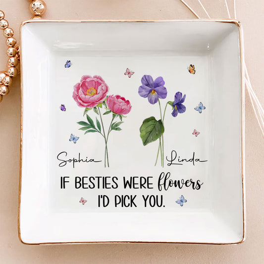 Like Wildflowers, We're Better Together - Personalized Custom Jewelry Dish