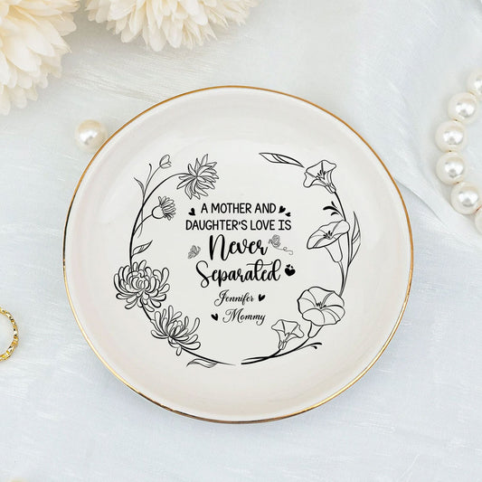 A Mother And Daughters Love - Personalized Custom Jewelry Dish