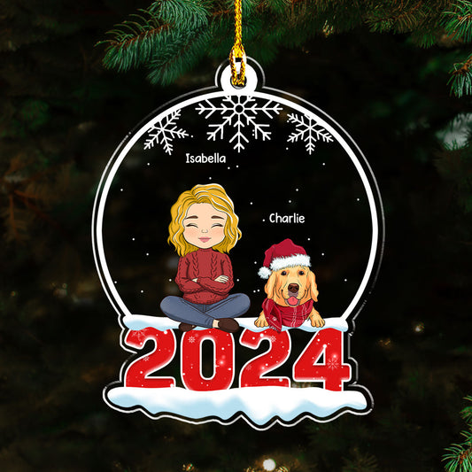 Crystal Snow Globe - Personalized Custom Acrylic Ornament