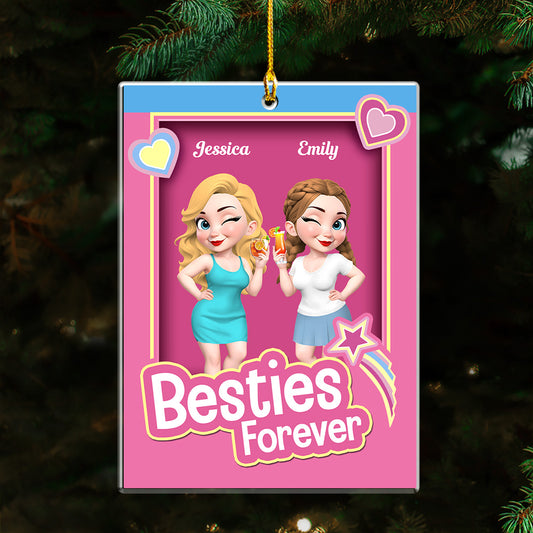Besties Forever - Personalized Custom Acrylic Ornament
