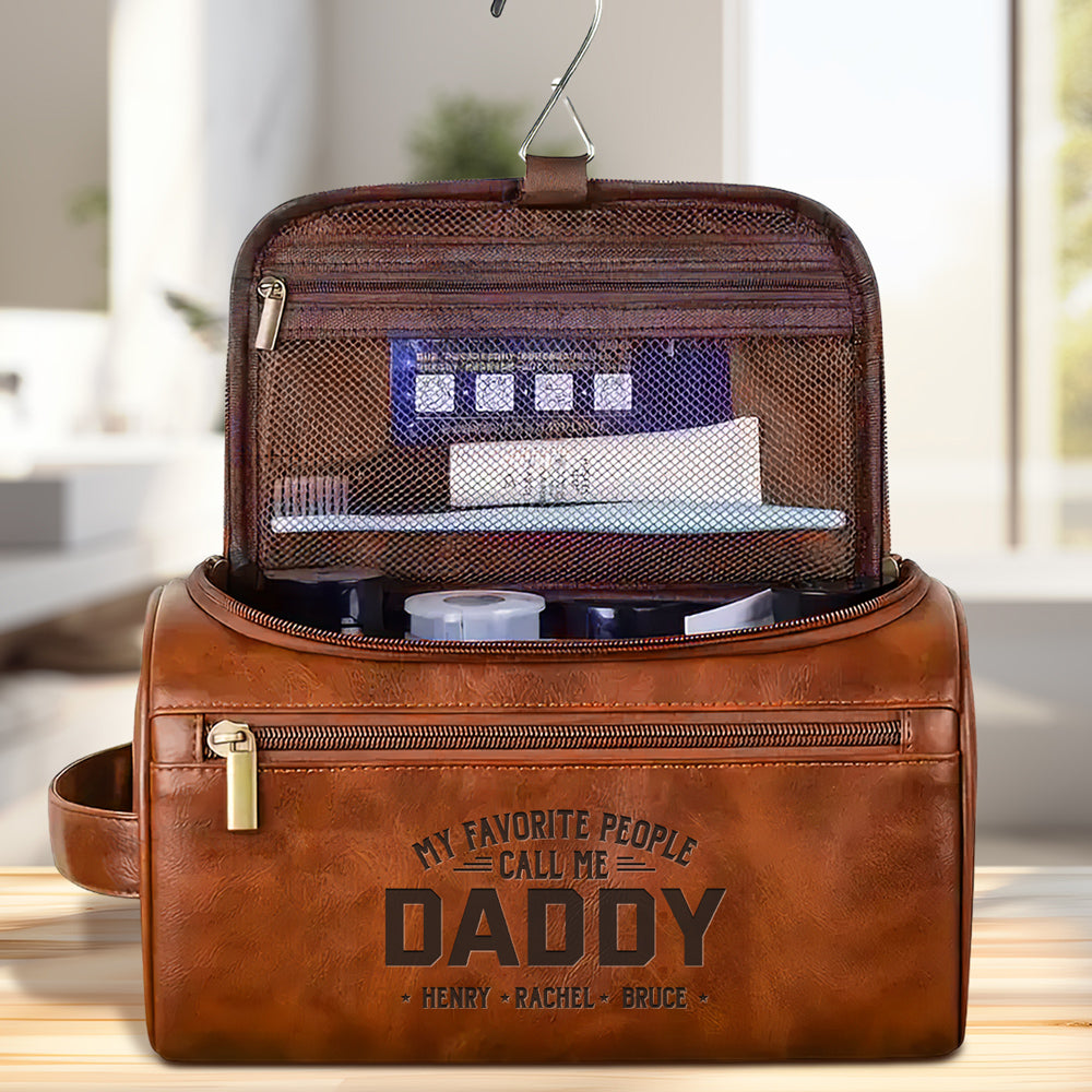 Leather Toiletry Bag