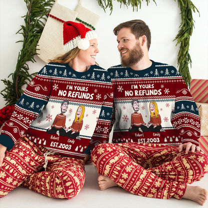 No Refunds - Personalized Custom All-Over-Print Sweatshirt