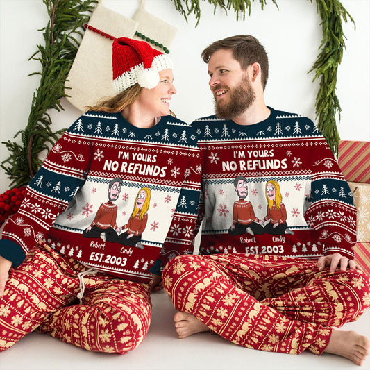No Refunds - Personalized Custom All-Over-Print Sweatshirt