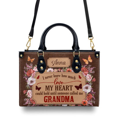 Called Me Grandma - Personalized Custom Leather Bag