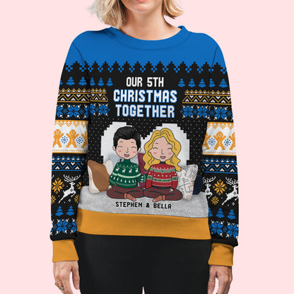 Christmas Together - Personalized Custom All-Over-Print Sweatshirt
