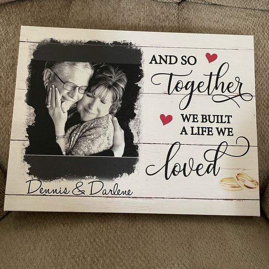 A Life We Loved - Personalized Custom Photo Canvas Print - Blithe Hub