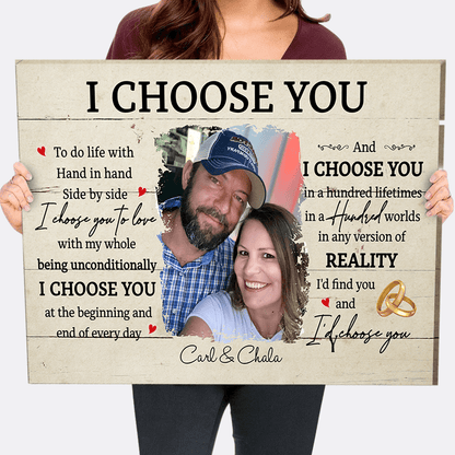 I Choose You 6 - Personalized Custom Canvas Print - Blithe Hub