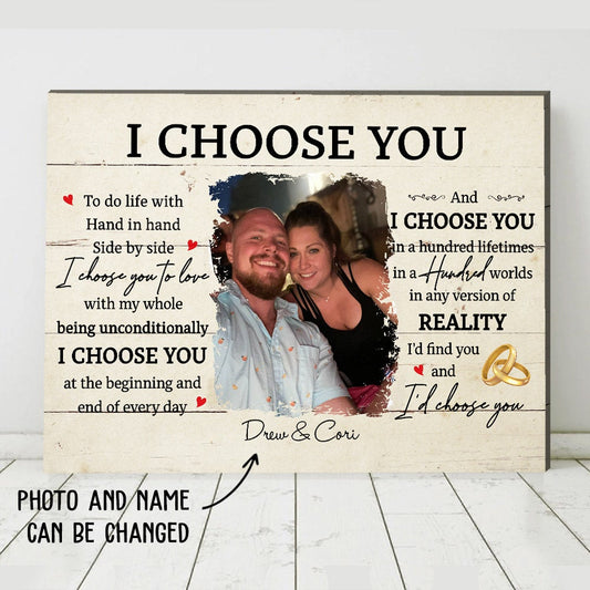 I Choose You 6 - Personalized Custom Canvas Print - Blithe Hub