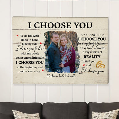 I Choose You 6 - Personalized Custom Canvas Print - Blithe Hub