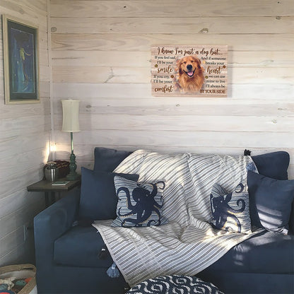 I'm Just A Dog - Personalized Custom Photo Canvas Print - Blithe Hub